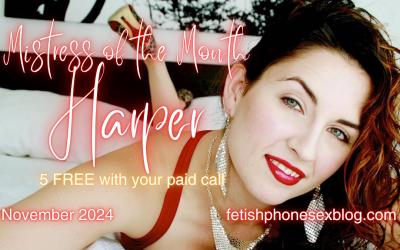 Mistress Harper is our November Mistress of the Month