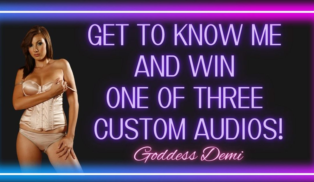Get to Know Goddess Demi, Celebrate Her Anniversary, AND Win a Custom Audio!