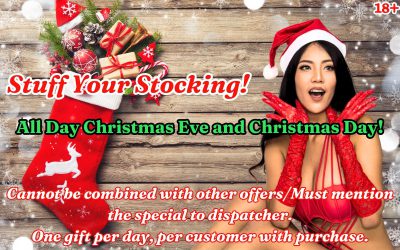 Stuff your Stocking all day Christmas Eve and Christmas Day
