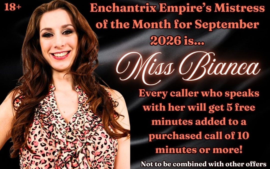 September Mistress of the Month Ms. Bianca