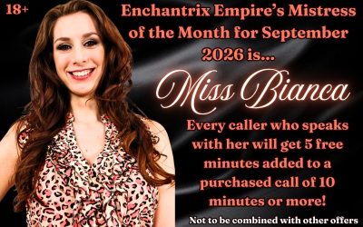 September Mistress of the Month Ms. Bianca